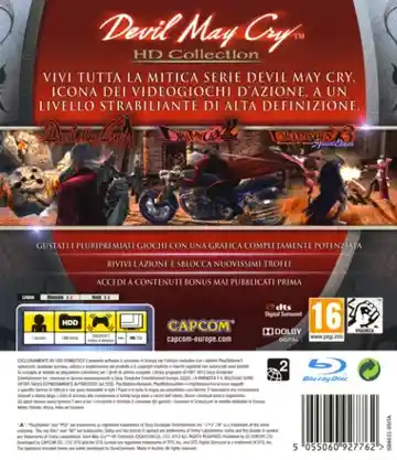 Devil May Cry HD Collection (USA) box cover back